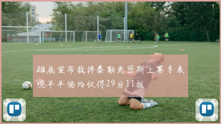 雄鹿宣布裁掉泰勒史密斯上赛季表现平平场均仅得29分11板